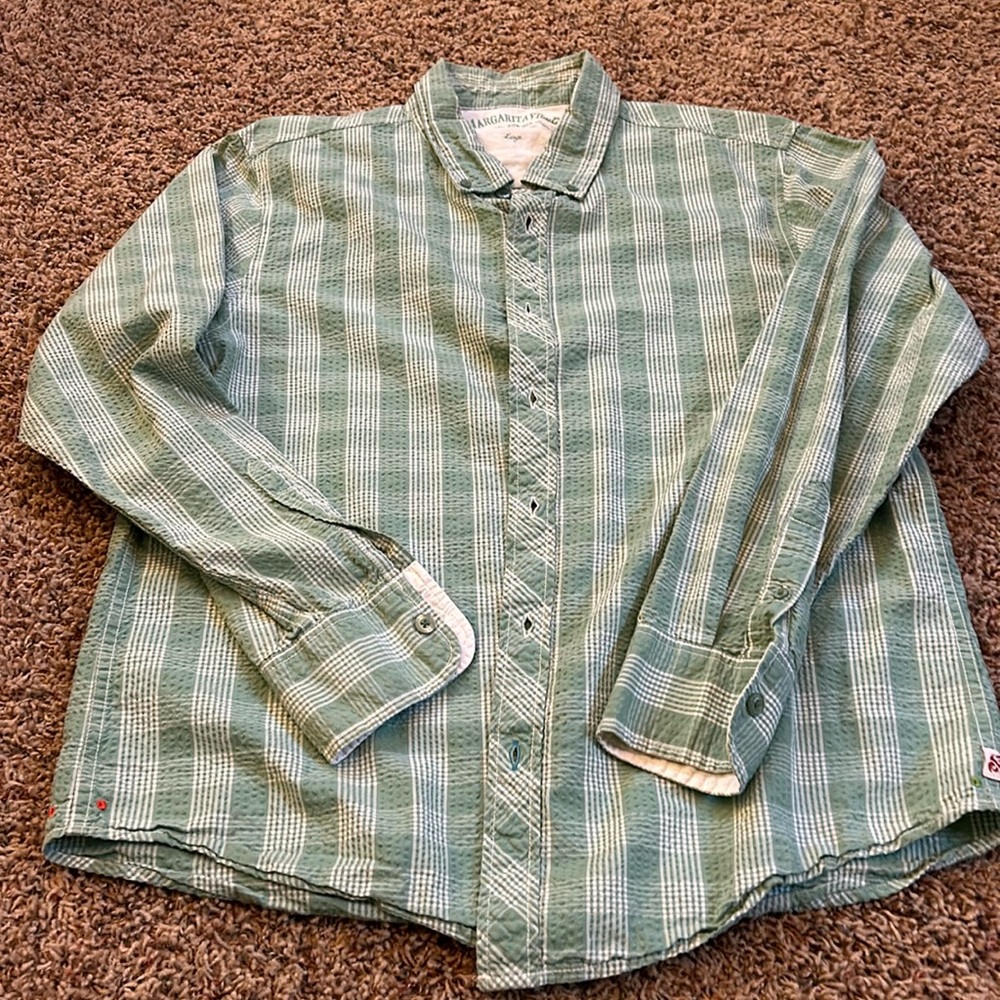 Mens large Margaritaville button down shirt